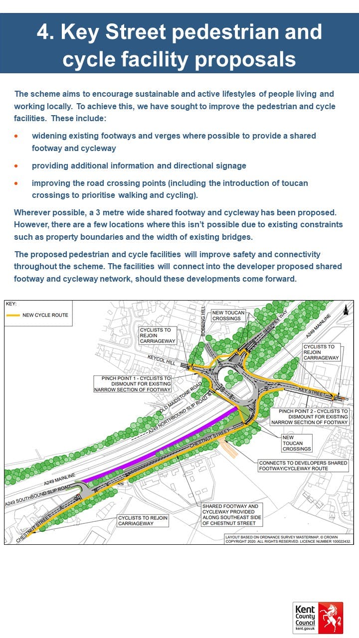 Board 4 - Key Street pedestrian and cycle facility proposals