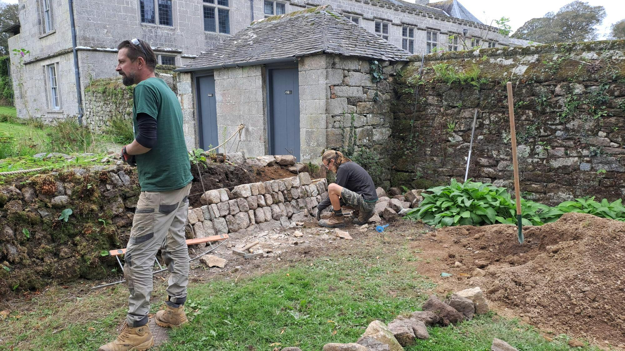 CREST - Cornwall Rural Education & Skills Trust, demonstrating hedge-building