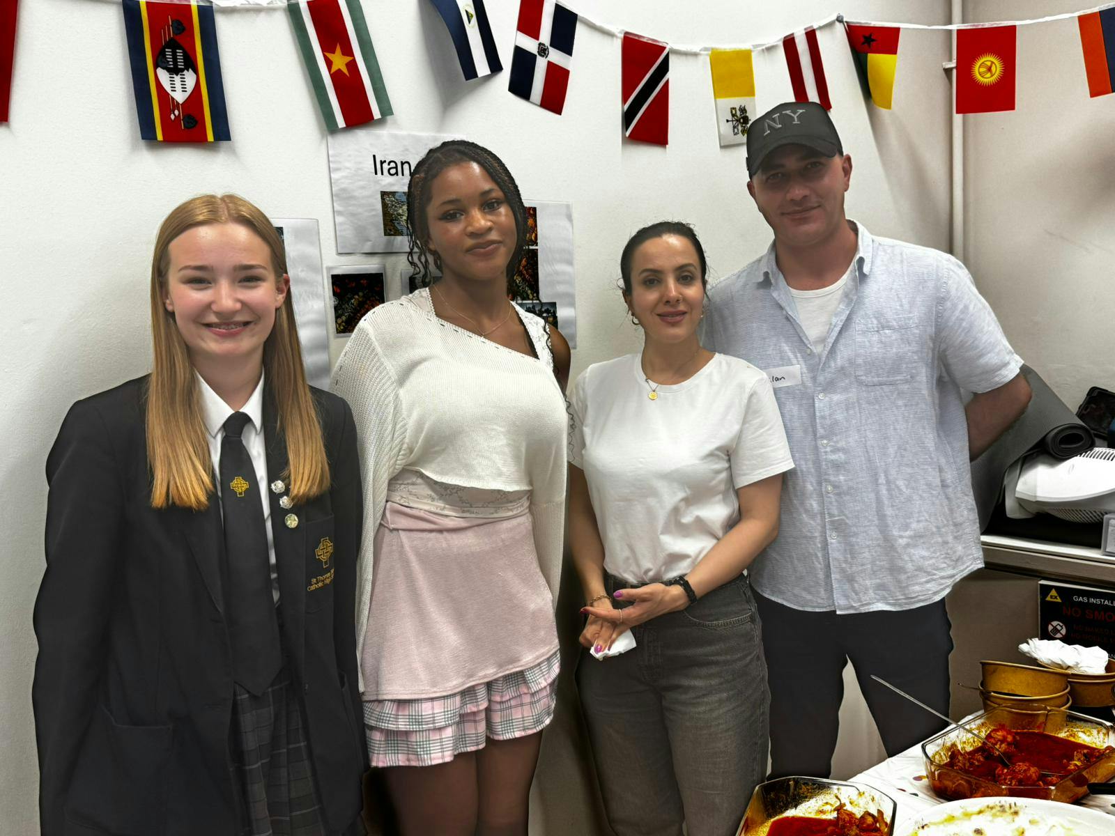 Previous Young Mayor and MYP at a community meal event 