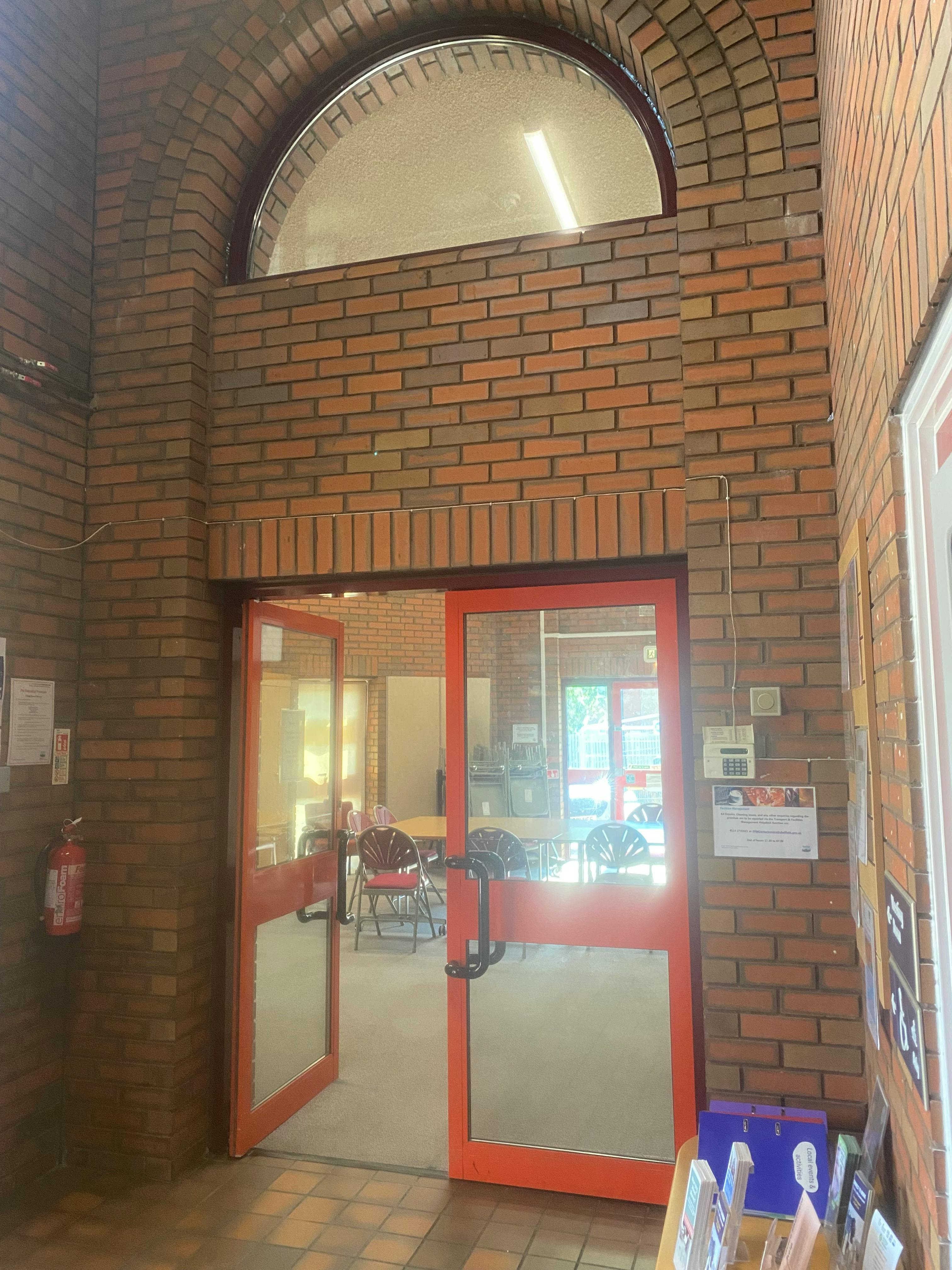 Internal entrance to Chapeltown Library meeting room