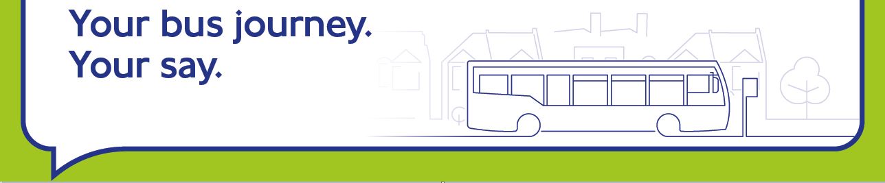 Image showing a single decker bus with title Your bus journey. Your say. 