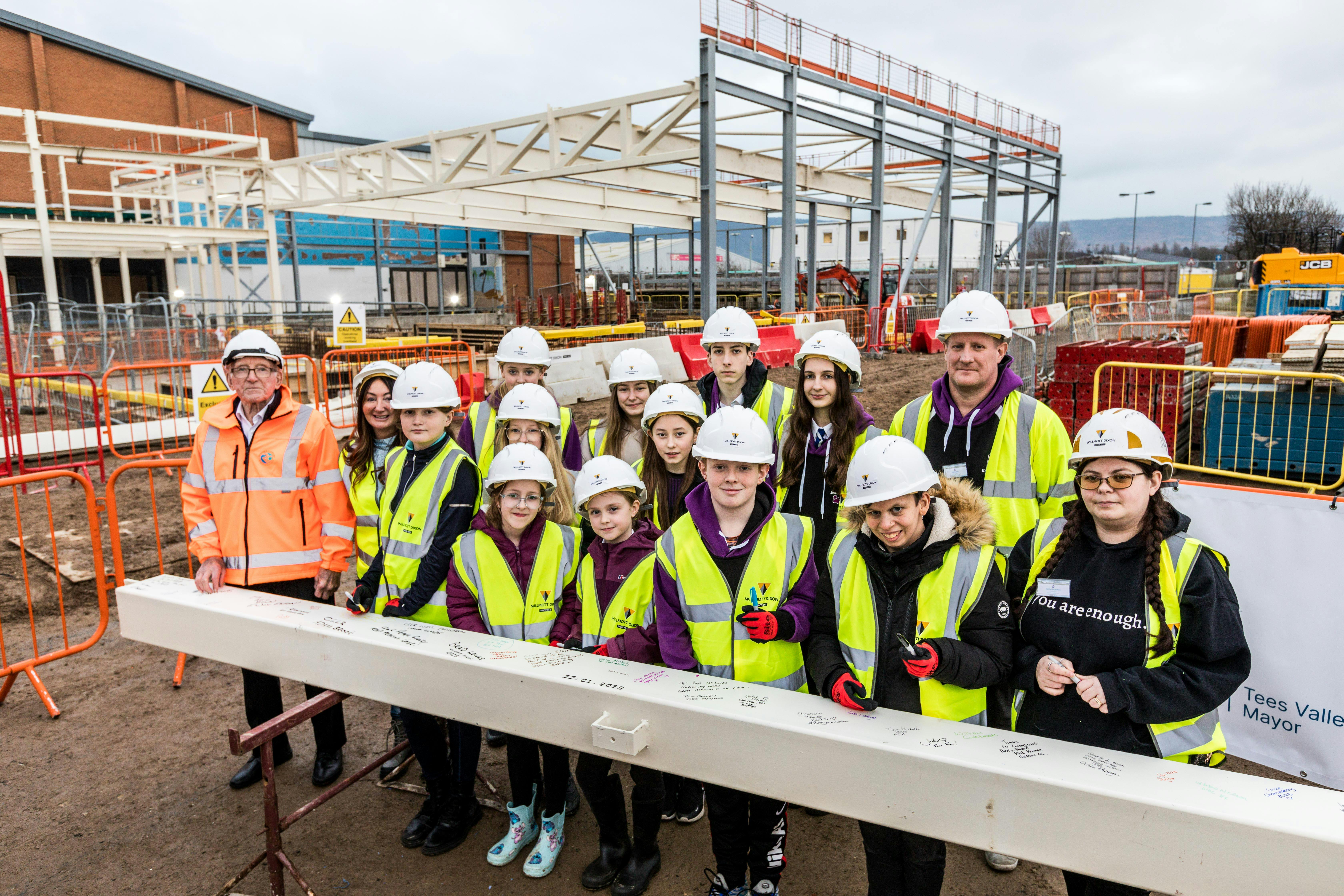 Eston Pool - Steel Beam Signing (22.1.25)