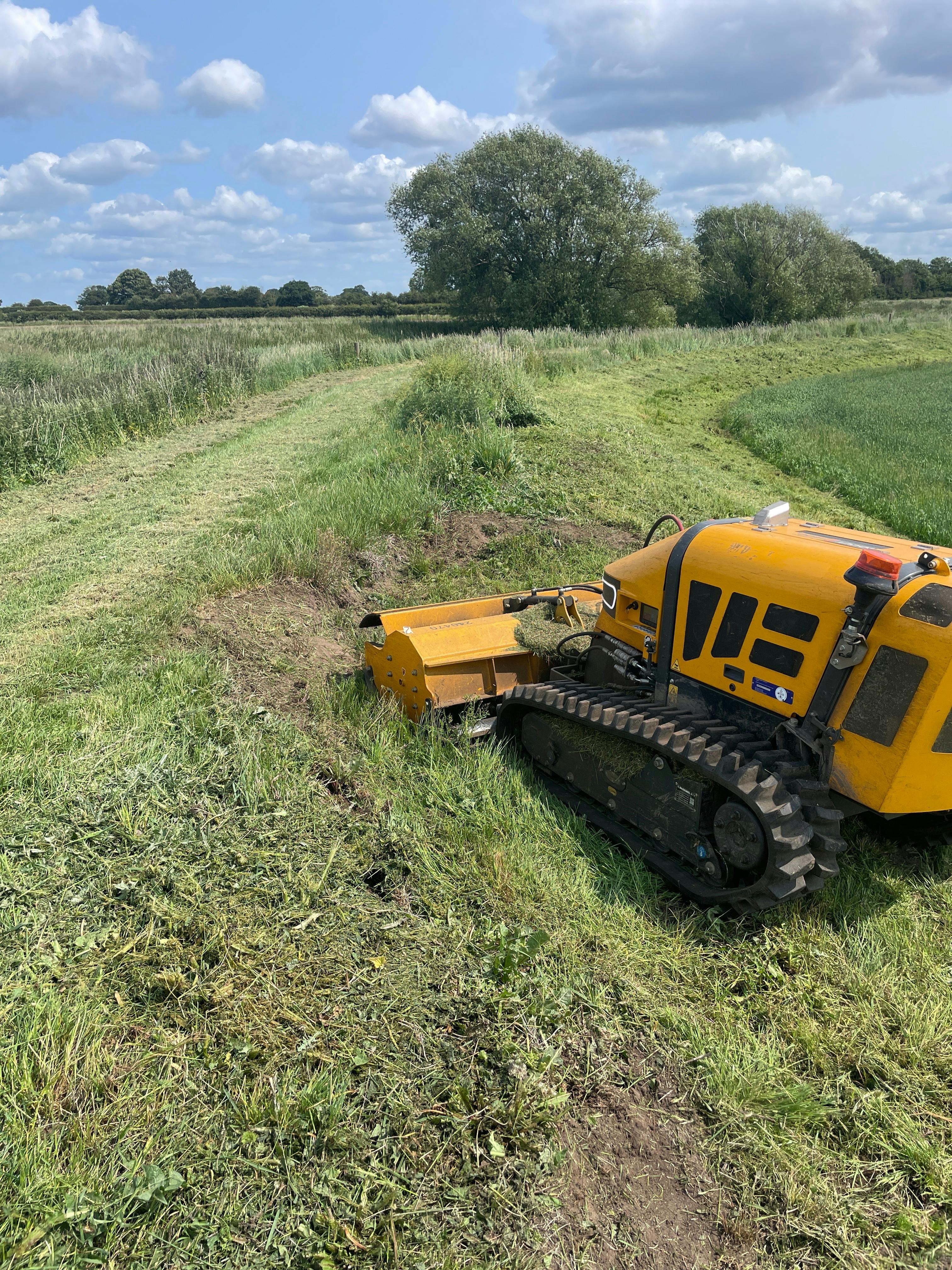 Grass Cutting on the River Idle