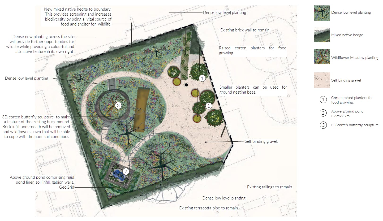 Area 1 - Butterfly Garden - Design Options