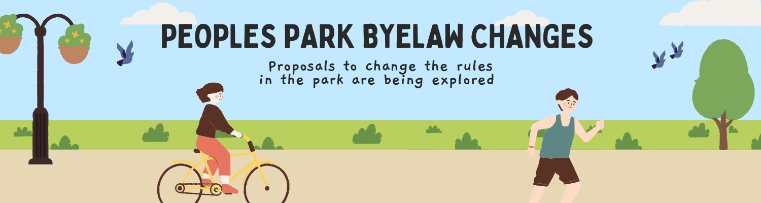 Peoples Park Byelaw Changes Banner