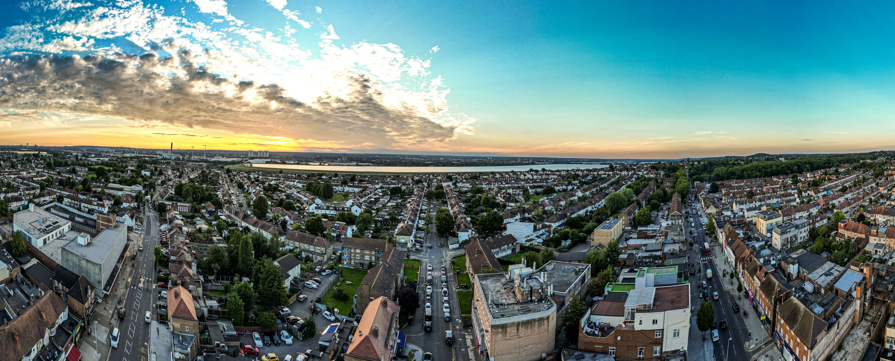 View of Chingford Mount looking towards Lea Valley, Edmonton and Tottenham