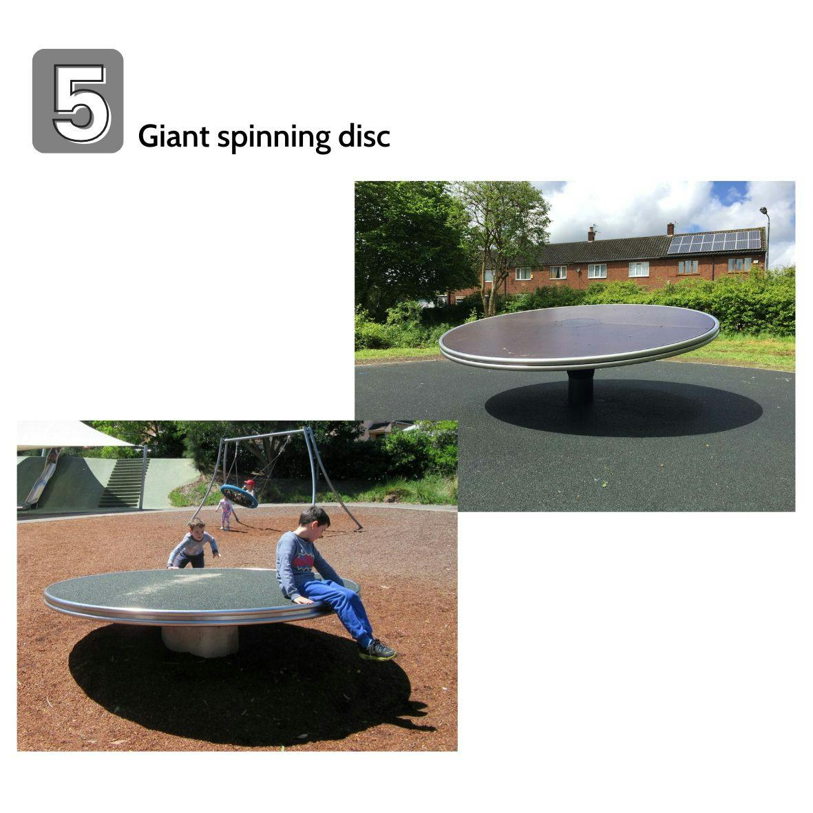 Giant spinning disc