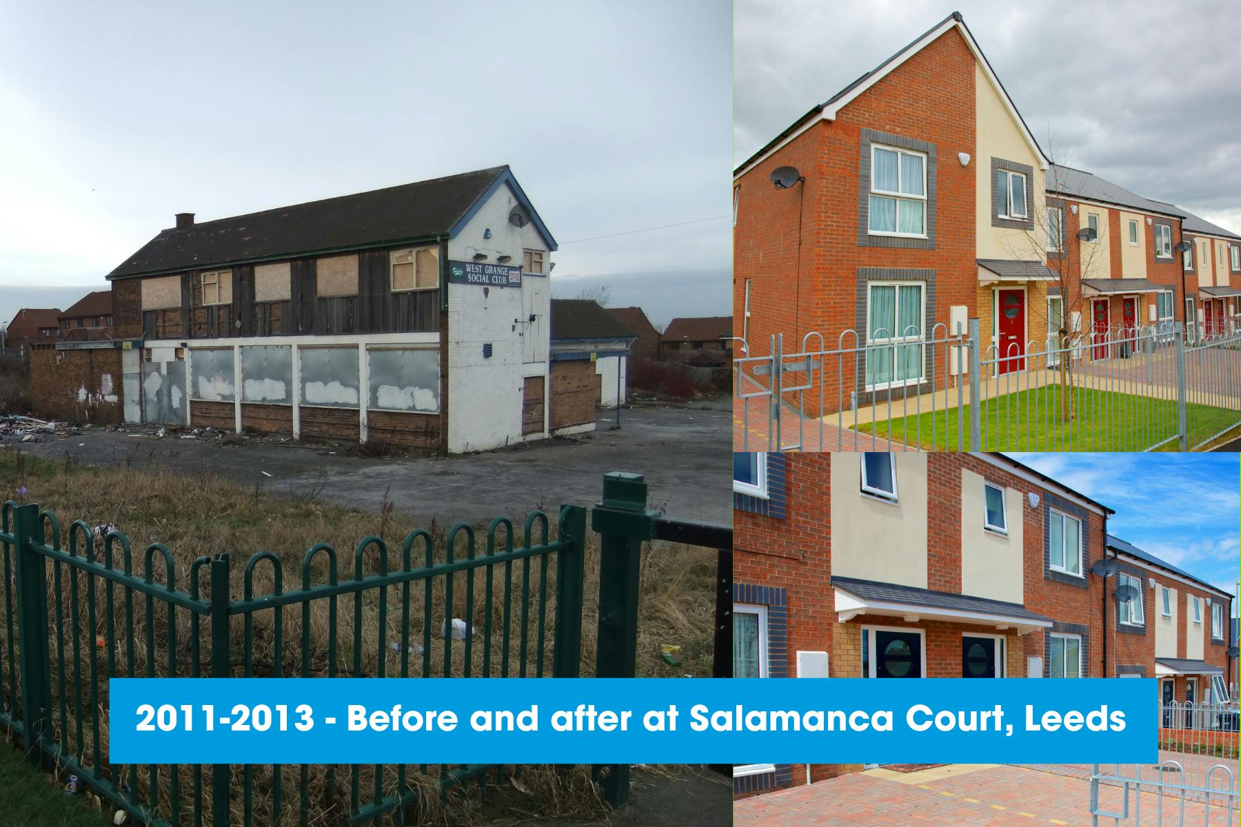 2011-2013 - Before and after at Salamanca Court, Leeds