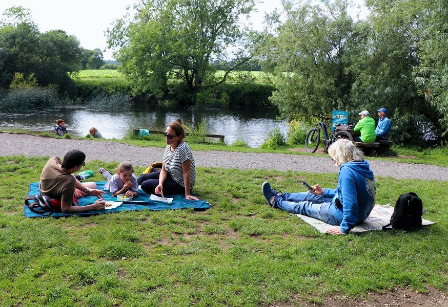 Picnic by Stour Kingfisher Barn