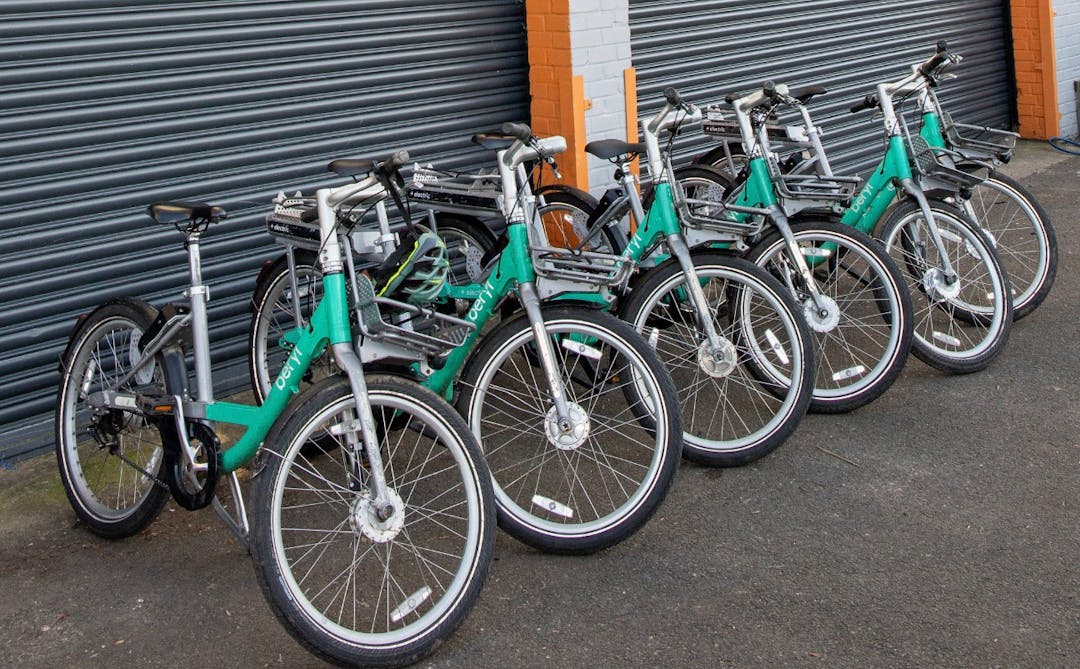 row of beryl bikes