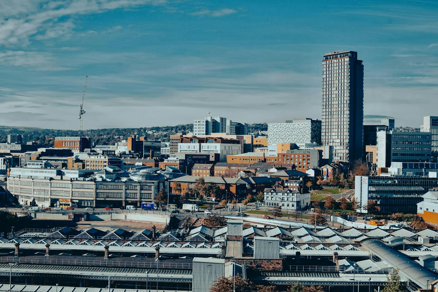 Sheffield Skyline, with the Railway Station