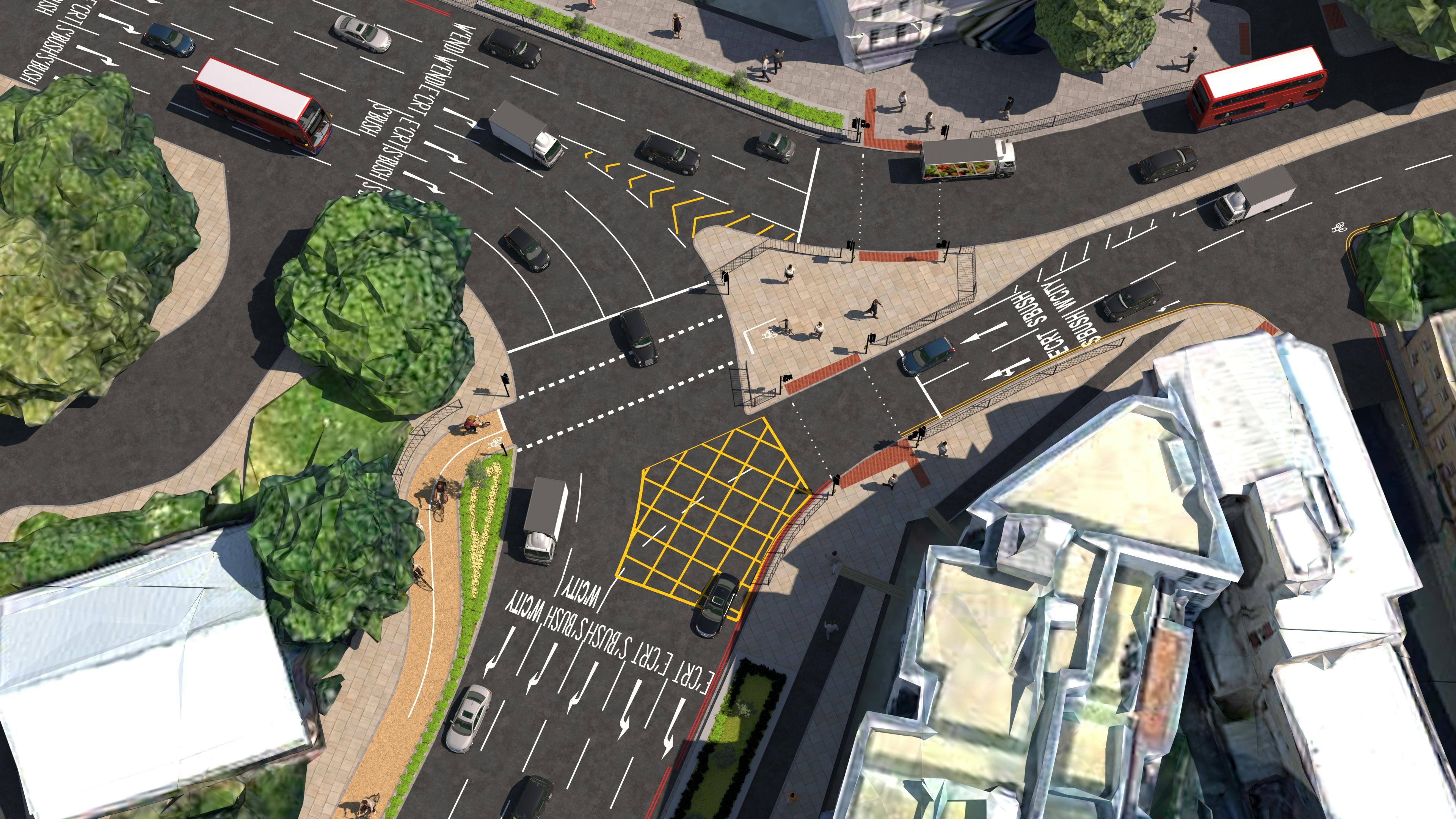Holland Park Roundabout east side