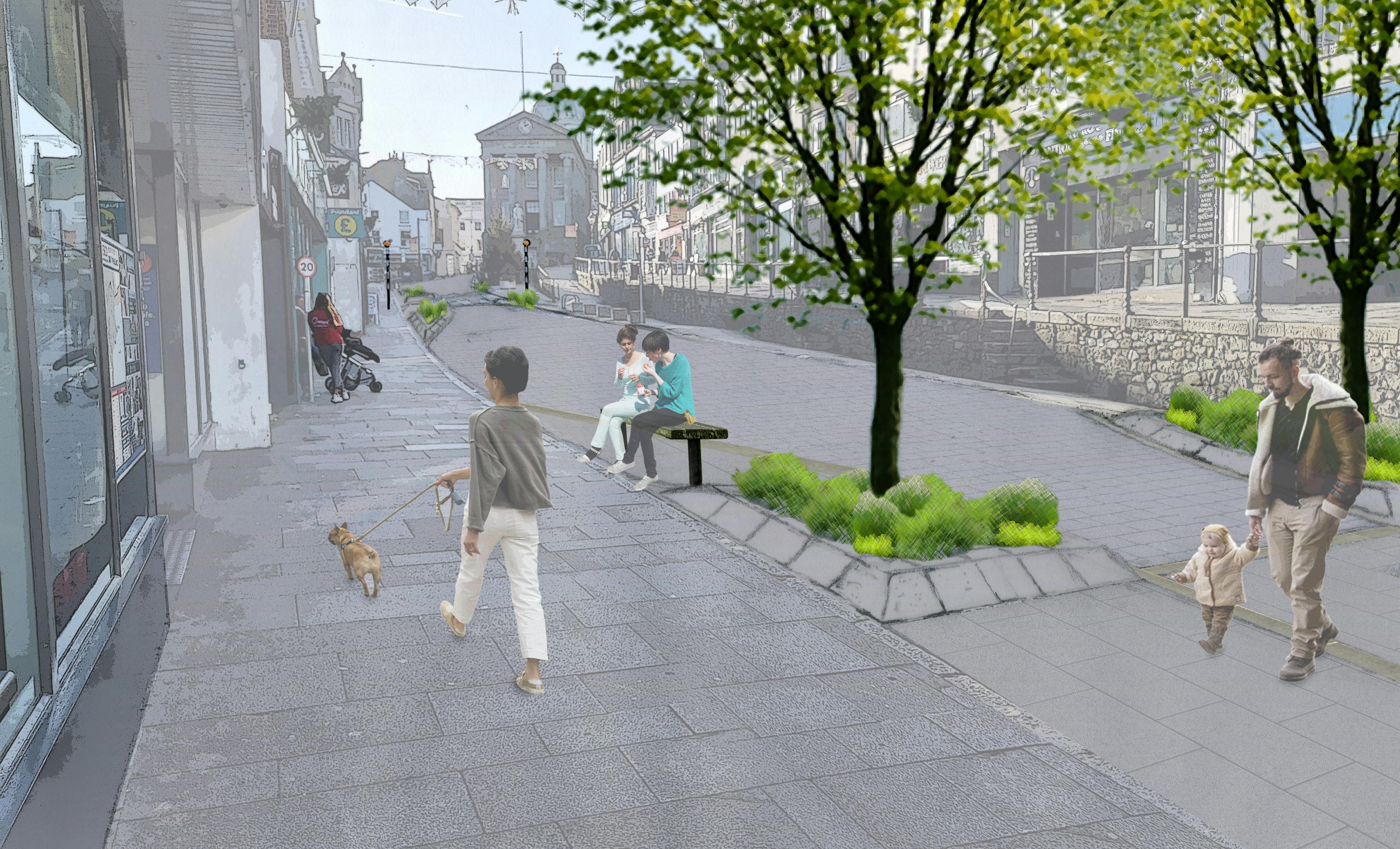 Image of Market Jew Street for illustration purposes only