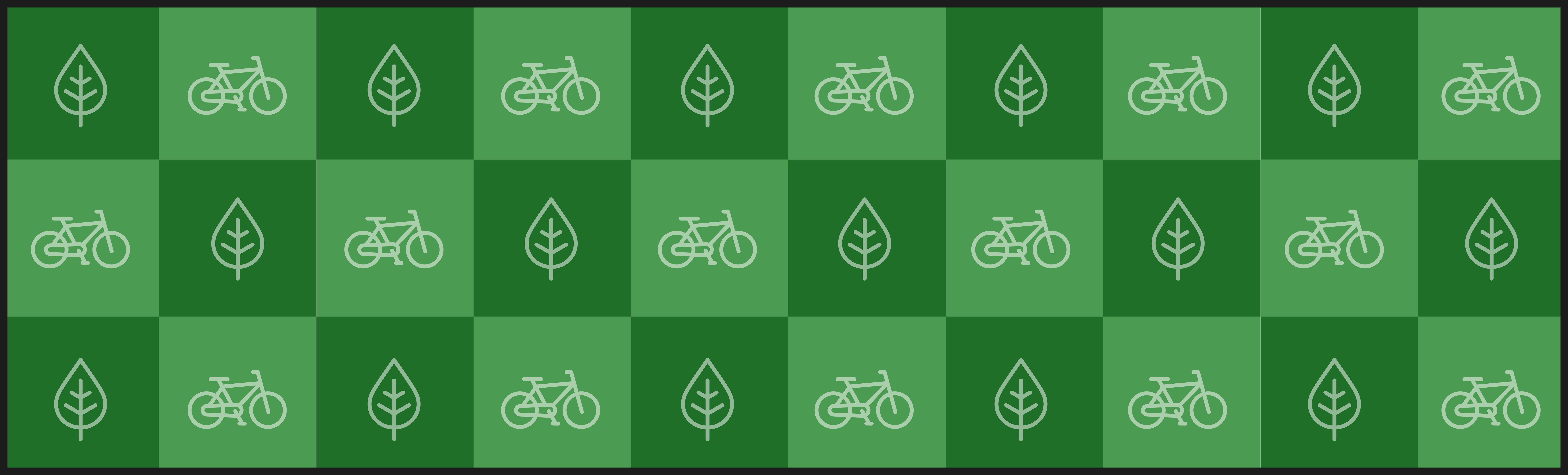 Images of bikes and leaves