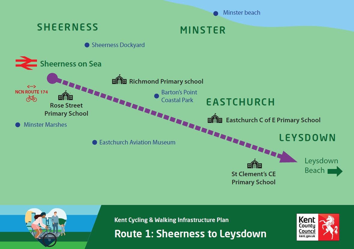Route 1 Sheerness to Leysdown