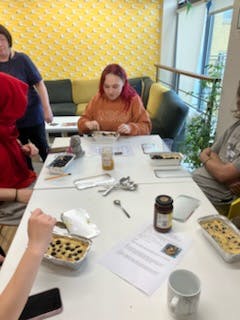 Blueberry & lemon Croissant bake 
