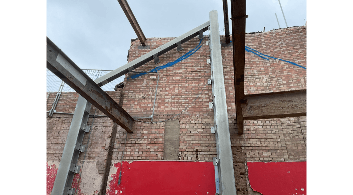 Restraining steelwork installation (July 2025).png