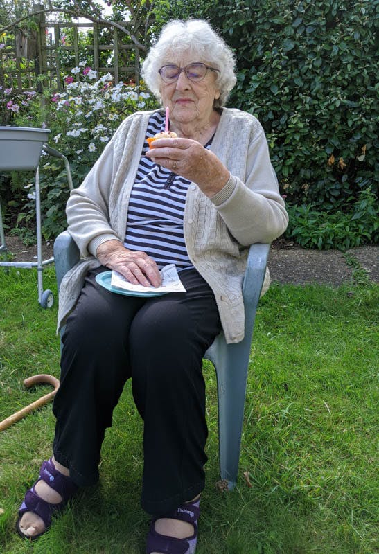 Mrs Philpott Celebrating her 90th Birthday
